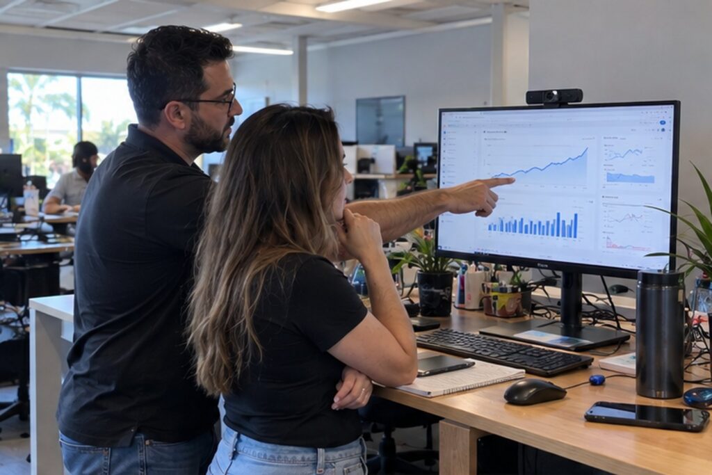 SEO strategist doing keyword research and site structure planning